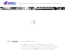 Tablet Screenshot of dinetec.com